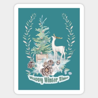 Happy Winter Time Sticker